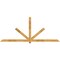 Ekena Millwork Kennewick Rough Sawn Timber Gable Bracket, Western Red Cedar, 108"W x 45"H x 2"D x 4"F, 10/12 Pitch GBW108X45X0204KEN00RWR - alternate 1